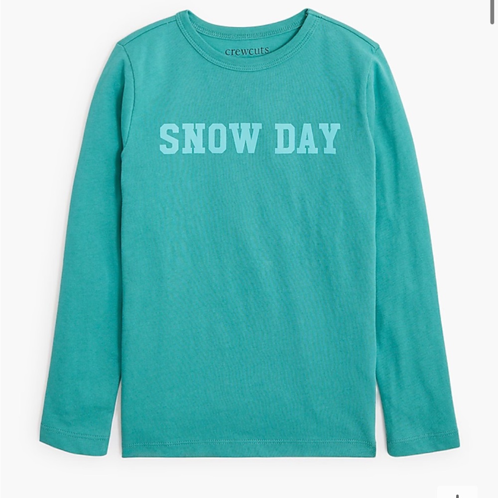 J Crew Crewcuts Boys' long-sleeve "snow day" graphic tee